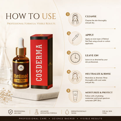 Cosderma Retinol Peel – Advanced Skin Rejuvenation for Fine Lines and Pigmentation