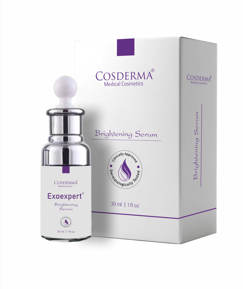 Cosderma Exoexpert Brightening Serum. Advanced Depigmenting & Radiance Restoration Formula.