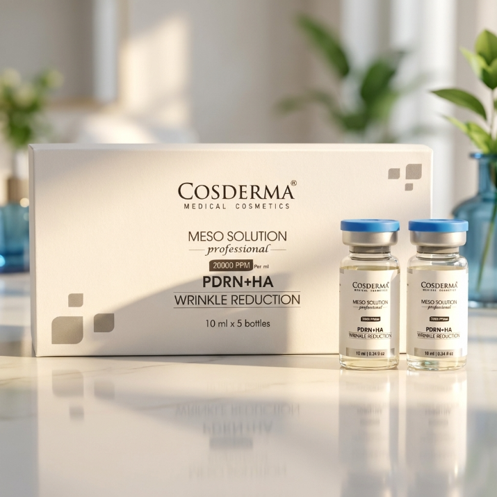 Cosderma Professional Meso Solution PDRN + HA – Wrinkle Reduction (10ml x 5 Bottles)