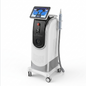 Cosmetic device with digital display and nozzle on a white background