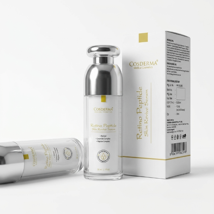 Cosderma Retino Peptide Skin Revive Serum – Retinol, Peptides & Ceramides Anti-Aging Face Serum (30ml)