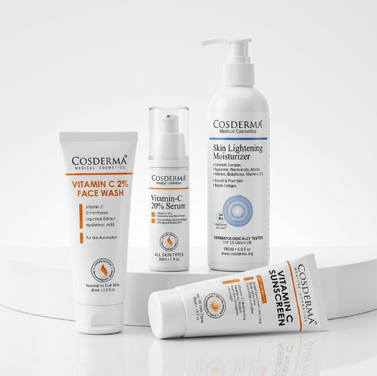 Cosderma Vitamin C Brightening Kit – Complete 4-Step Glow Routine