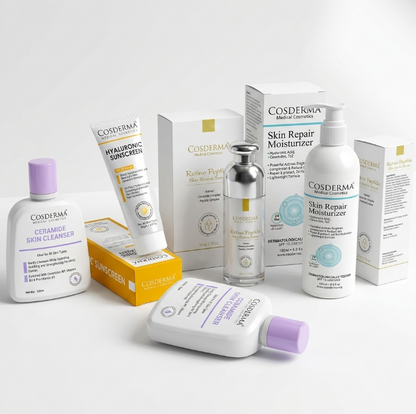 Cosderma Retinol Peptide Anti-Aging Kit – Complete 4-Step Wrinkle Repair & Skin Renewal Routine