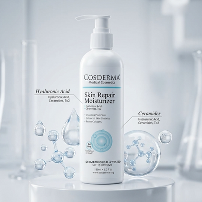 Cosderma Daily Care COMBO, Cleanser, Serum, Moisturizer, Sunscreen (For Normal Skin)