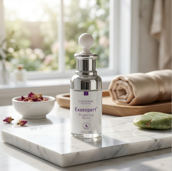 Cosderma Exoexpert Brightening Serum. Advanced Depigmenting & Radiance Restoration Formula.