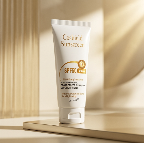 Coshield SPF 50 Mattifying Sunscreen | Broad Spectrum UVA/UVB Protection & Skin Lightening