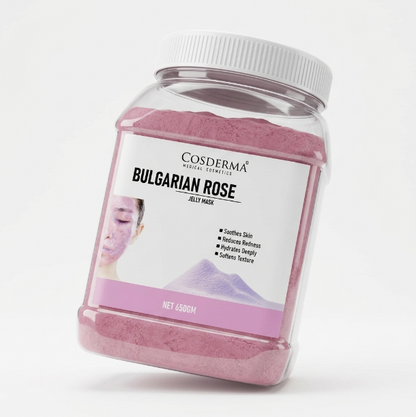 Cosderma Bulgarian Rose Jelly Mask – Soothing, Hydrating & Redness-Reducing Face Pack (650gm)
