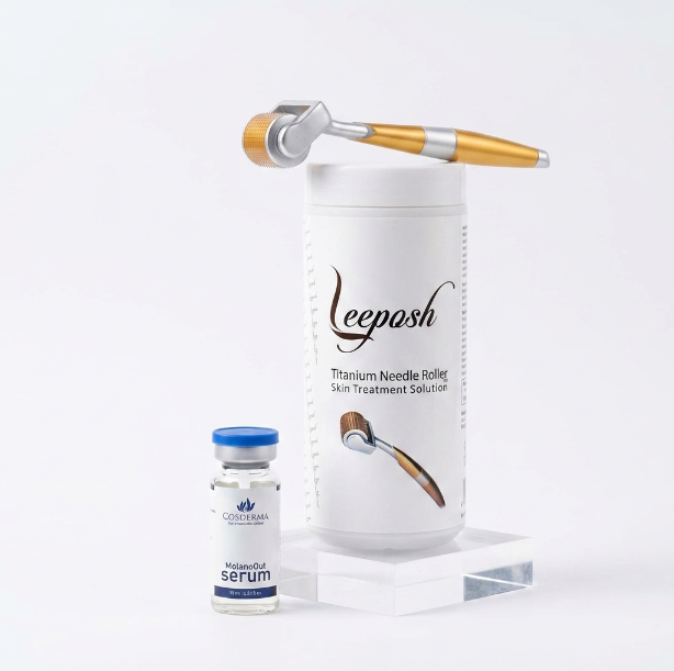 Cosderma Professional Derma Roller Pigmentation Repair Kit with MelanoOut Serum