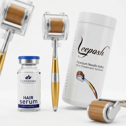 Cosderma Hair Growth Kit with Leeposh Derma Roller & Hair Growth Serum
