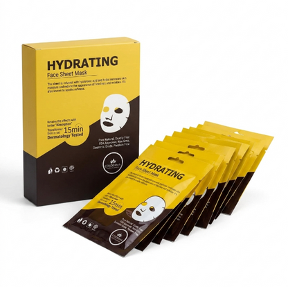 Cosderma Hydrating Face Sheet Mask | Ultimate Moisture & Radiance (Pack of 10)