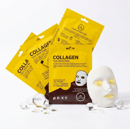 Cosderma Collagen Face Sheet Mask | Anti-Aging & Hydrating Mask