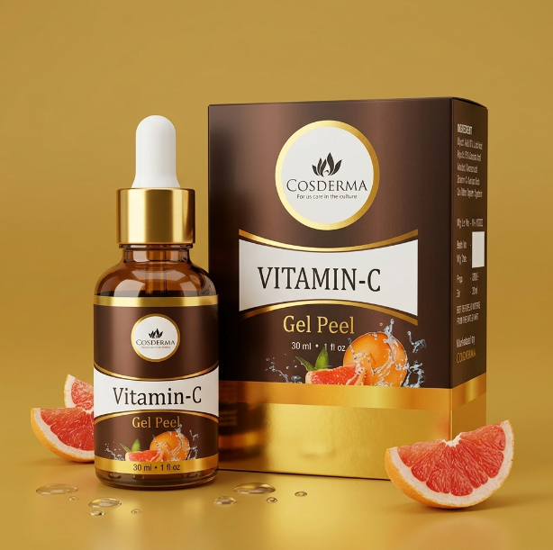 Cosderma Vitamin-C Gel Peel | Brightening & Anti-Aging Exfoliant | Professional Derma Peel