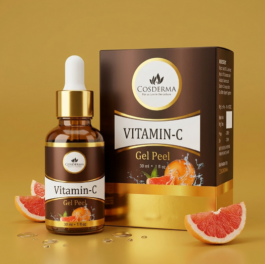 Cosderma Vitamin-C Gel Peel | Brightening & Anti-Aging Exfoliant | Professional Derma Peel