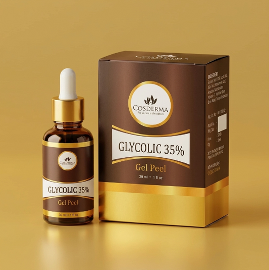 Cosderma Glycolic Acid 35% Gel Peel - Exfoliate, Smooth, & Revitalize Your Skin | Professional Derma Peel