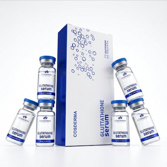 Cosderma Glutathione Serum - Powerful Brightening & Anti-Aging Treatment (5 Vials x 10ml)