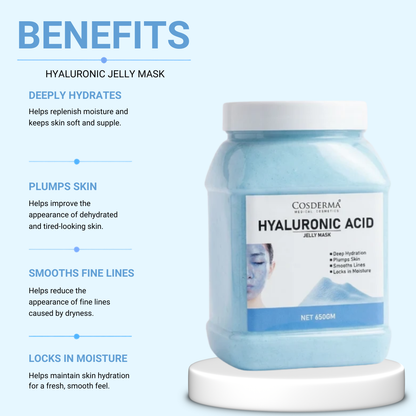 Cosderma Hyaluronic Acid Jelly Mask – Deep Hydration & Skin Plumping (650gm)