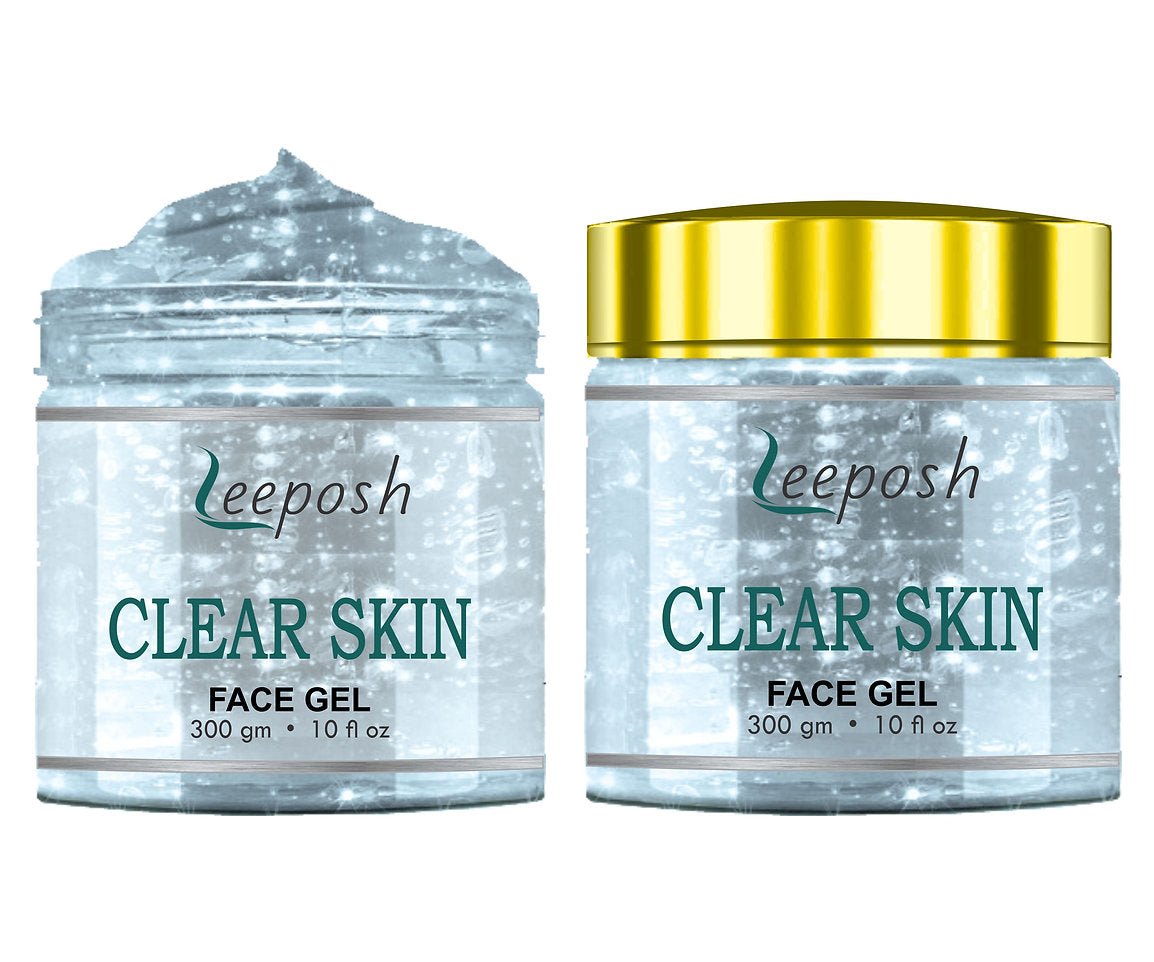 Leeposh Clear Skin Face Gel | Tea Tree & Neem Acne Gel for Oily to Normal Skin – 300 gm