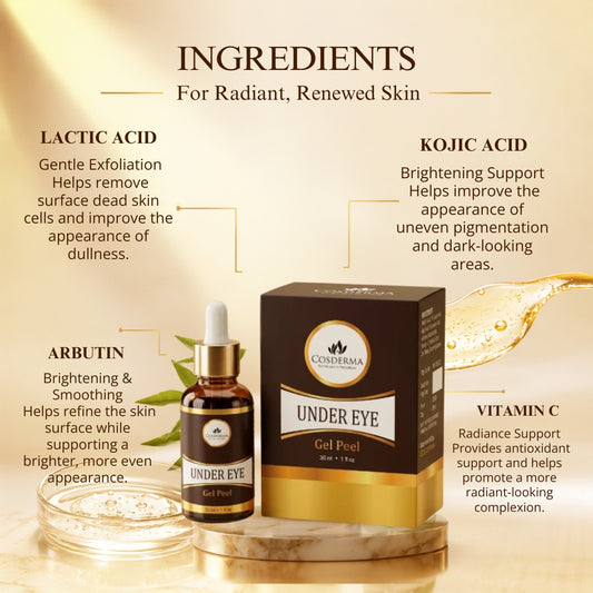 Cosderma Under Eye Derma Peel - Brighten & Rejuvenate Dark Circles | Professional Derma Peel