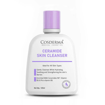 Cosderma Ceramide Skin Cleanser – Hydrating & Barrier Strengthening Cleanser for All Skin Types