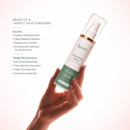 Leeposh Facial Peel Neutralizer Spray - Calm & Sooth Skin Post Peel