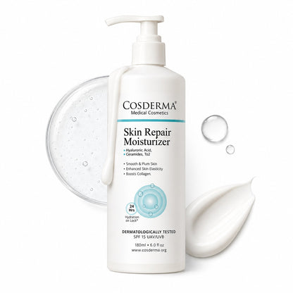Cosderma Skin Repair Moisturizer with Hyaluronic Acid, Ceramides, and UV Protection