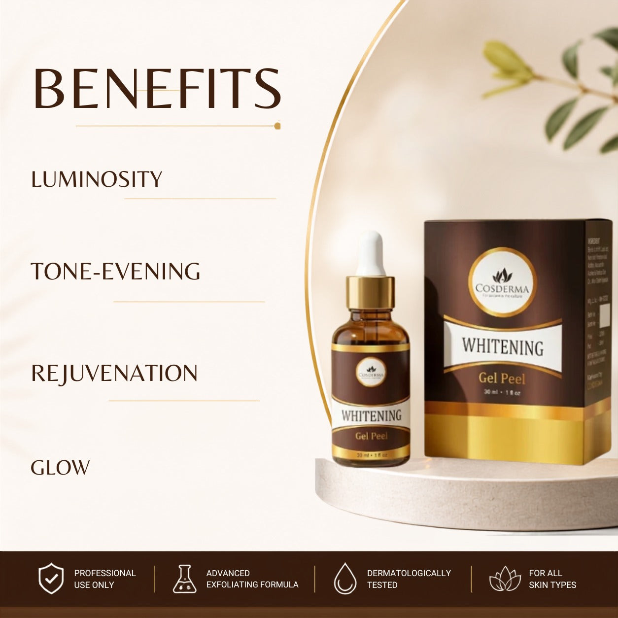 Cosderma Whitening Peel | Brightening & Rejuvenating Skincare | Professional Derma Peel