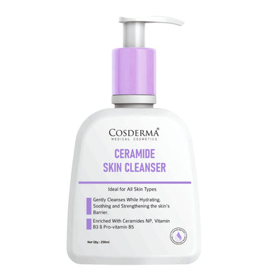 Cosderma Ceramide Skin Cleanser – Hydrating & Barrier Strengthening Cleanser for All Skin Types (250ml)