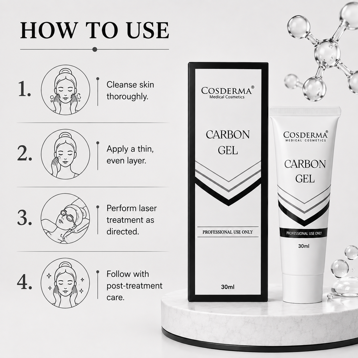 Cosderma Carbon Gel - 30ml