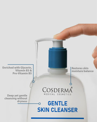 Cosderma gentle skin cleanser + Hylauronic Sunscreen Combo