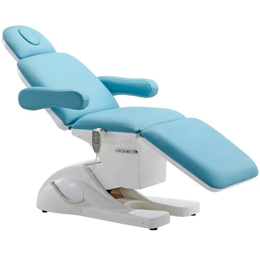 Cosderma 3-Motor Fully Automatic Electric Derma Chair & Clinics & Skin Care Centers Bed with Stool | Adjustable Massage Bed for Spa / Salon