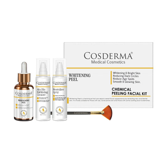 Cosderma Whitening Peel Facial Kit for Glowing, Smooth, and Bright Skin | Chemical Peeling Facial Kit