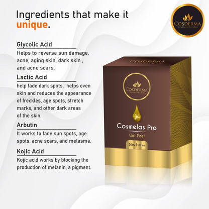 Cosderma Cosmelas Pro Peel | Effective for Melasma & Hyperpigmentation Treatment