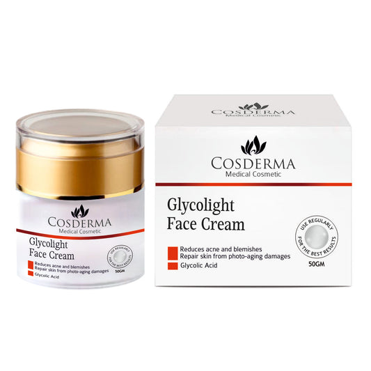 Cosderma Glycolight Face Cream - Brighten & Rejuvenate Overnight Cream | Reduces Acne and Blemishes