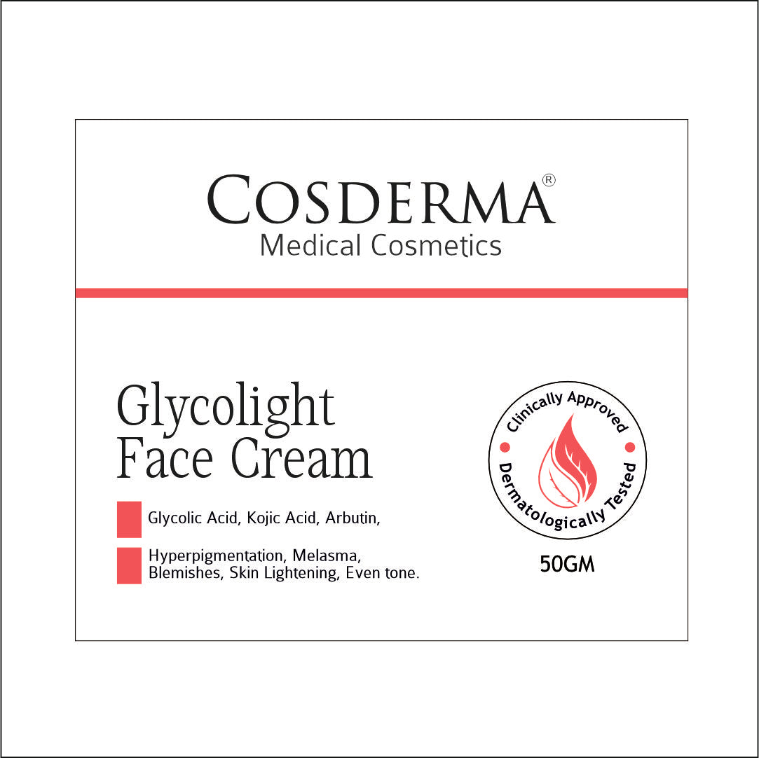 Cosderma Glycolight Face Cream - Brighten & Rejuvenate Overnight Cream | Reduces Acne and Blemishes