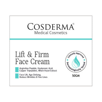 Cosderma Lift & Firm Face Cream for Peptide-Infused Anti-Aging and Firming Treatment