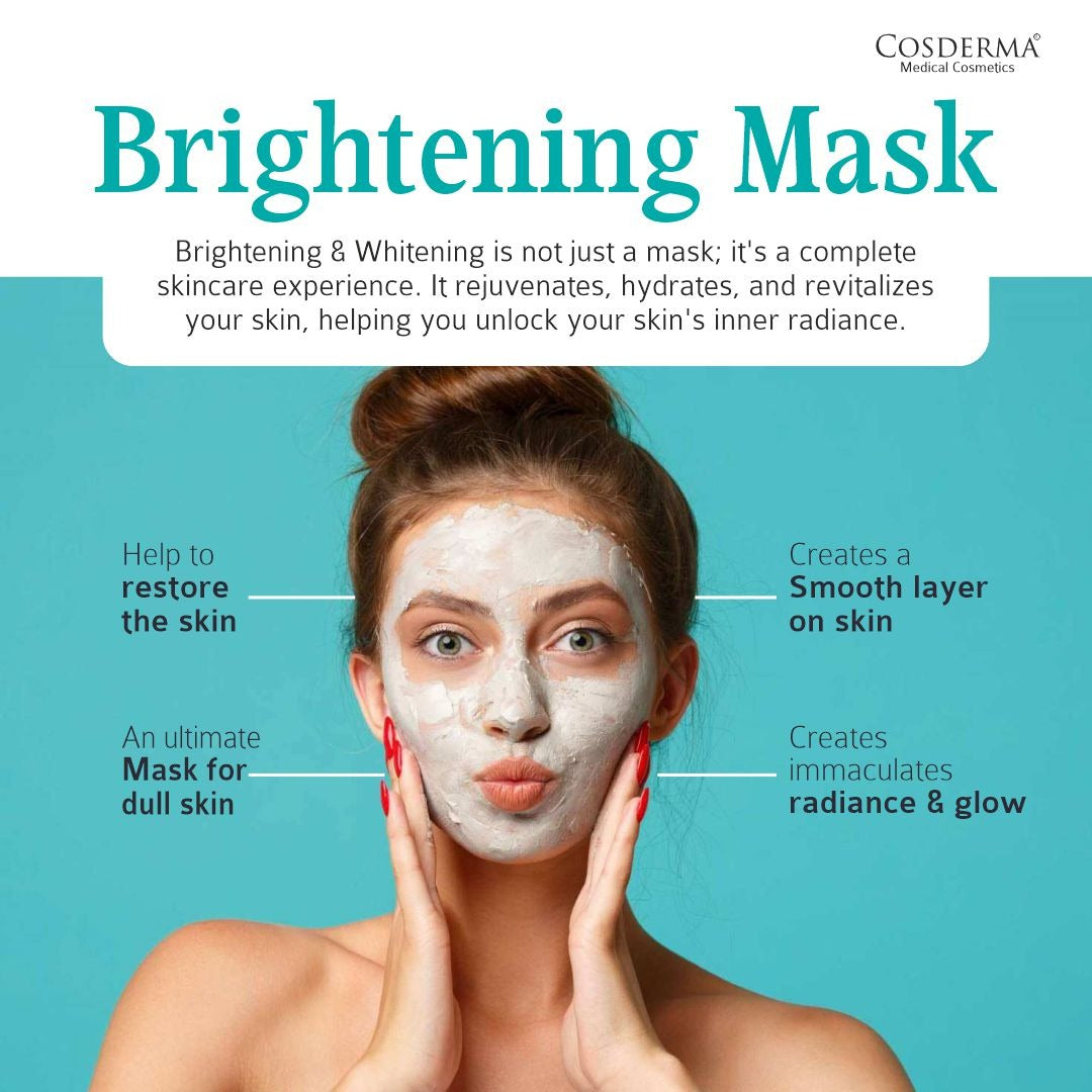 Cosderma Lightening Face Mask | Niacinamide Mask for Natural Skin Brightening & Radiance