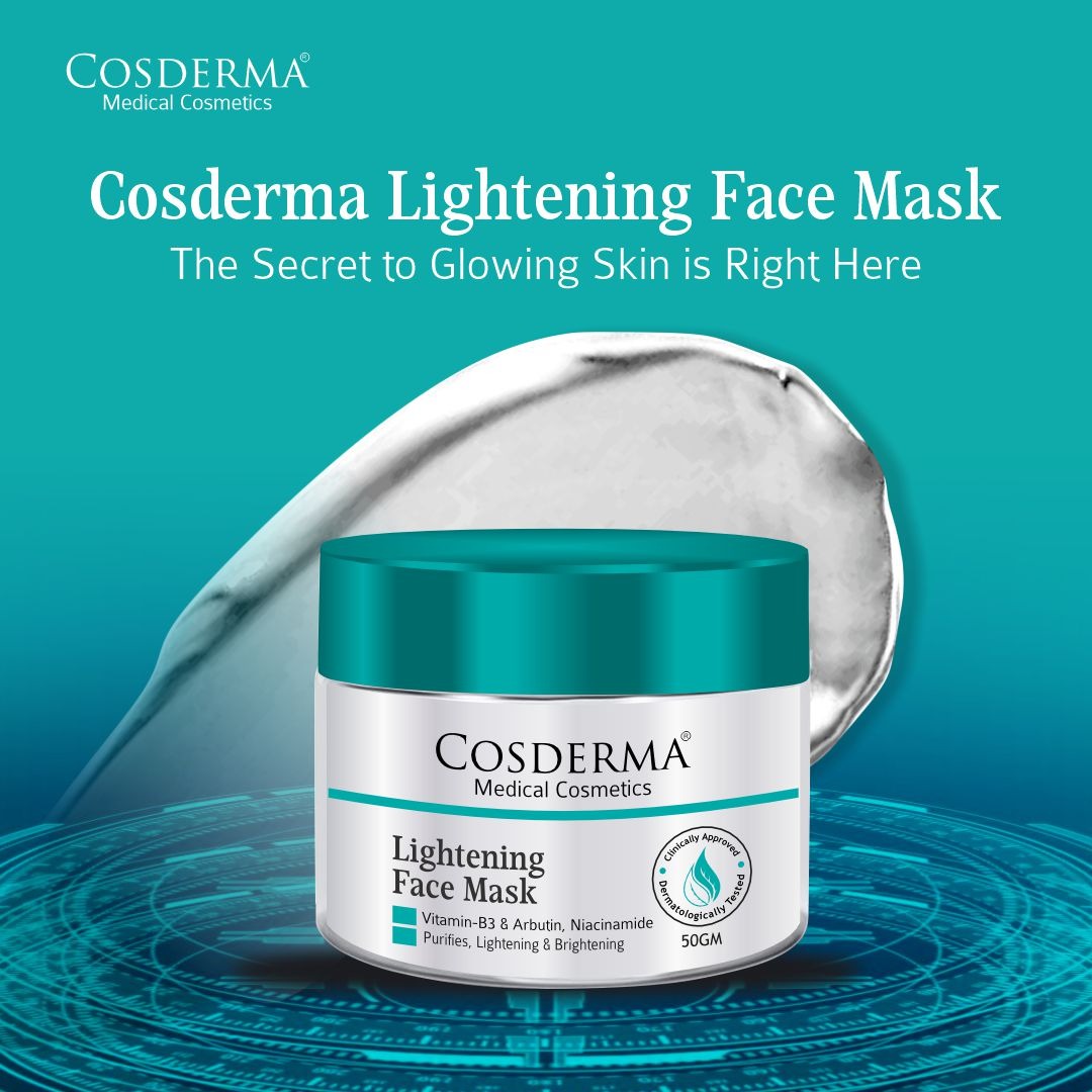 Cosderma Lightening Face Mask | Niacinamide Mask for Natural Skin Brightening & Radiance