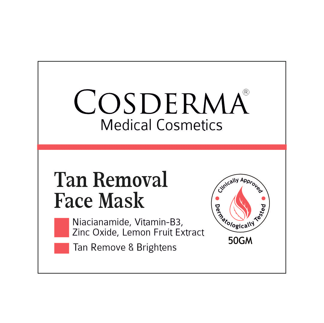 Cosderma Tan Removal Face Mask - Reduce Tan, Acne, Spots & Wrinkles