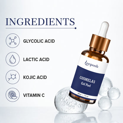 Leeposh Cosmelas Gel Peel for Instant Skin Whitening & Pigmentation Treatment | Kojic Acid Peel