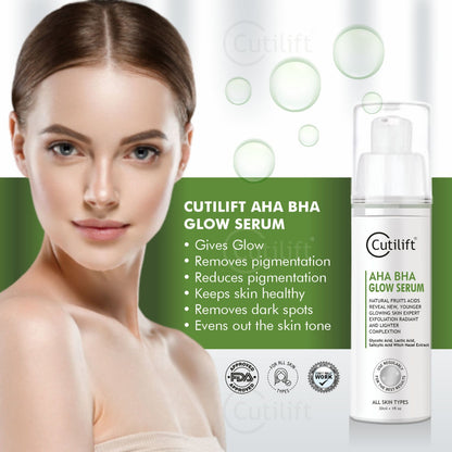 Cutilift AHA BHA Glow Serum – Natural Fruit Acids for Expert Exfoliation &amp; Radiant Skin