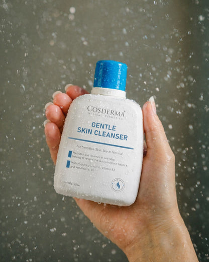 Cosderma Gentle Skin Cleanser for Sensitive & Dry to Normal Skin – Hydrating Creamy Formula