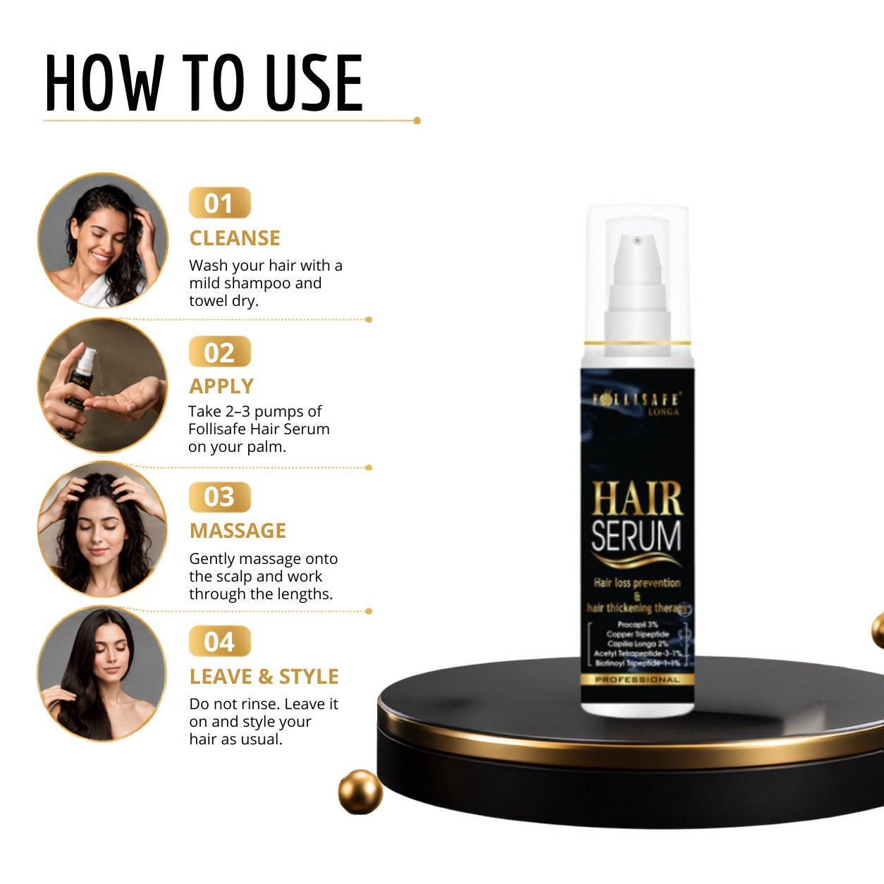 Follisafe Longa Hair Serum – Professional Hair Loss Prevention & Thickening Therapy
