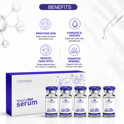 Cosderma MelanoOut Serum - Best Serum for Hyperpigmentation, Dark Spots & Brightening | Professional Serum