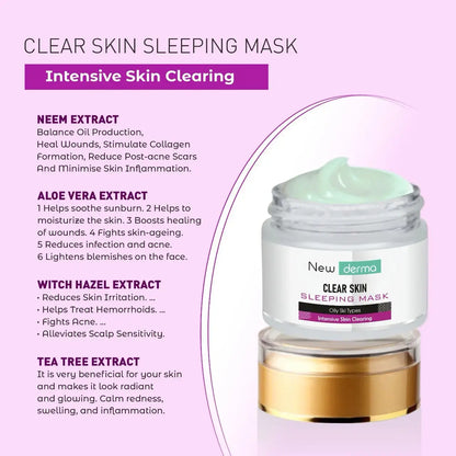 Newderma Clear Skin Sleeping Masque for Acne & Oil Control