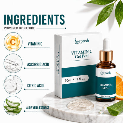 Leeposh Vitamin C Gel Peel with Glycolic Acid and Lactic Acid – Skin Lightening Peel