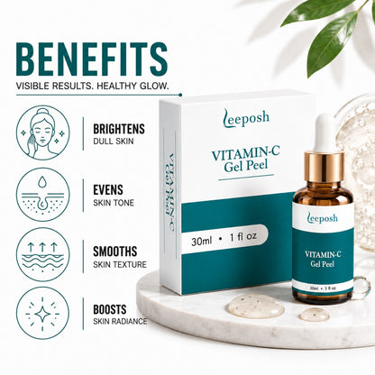 Leeposh Vitamin C Gel Peel with Glycolic Acid and Lactic Acid – Skin Lightening Peel