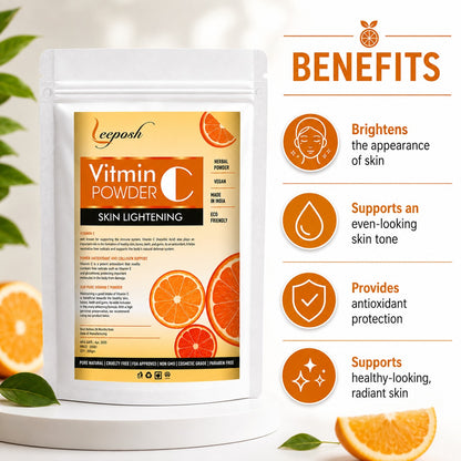 Leeposh Vitamin C Powder – Herbal Skin Lightening & Brightening Agent